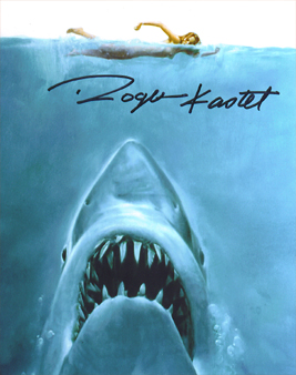 Original Jaws Artwork singed by Roger Kastel